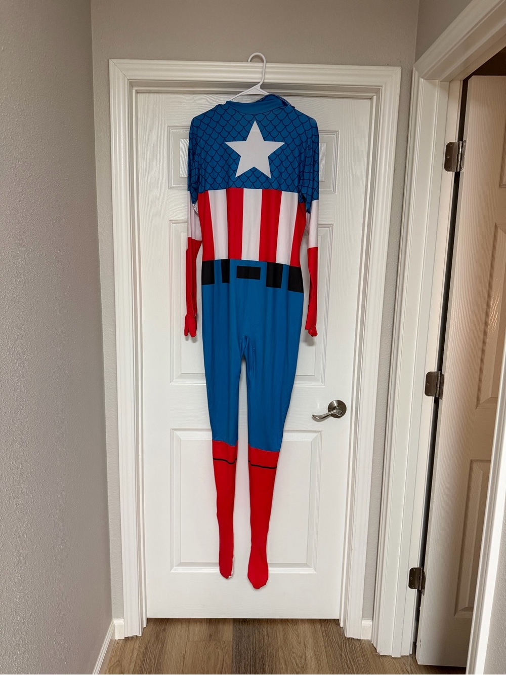 Marvel Captain America Inspired Red, White & Blue Jumpsuit